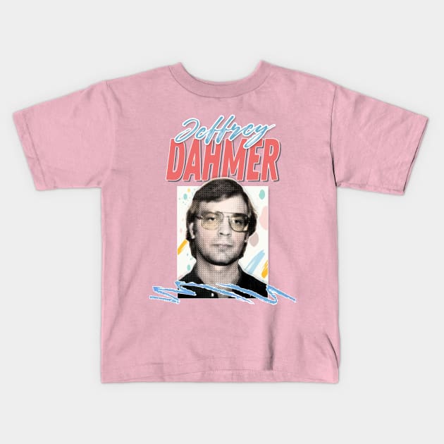 Jeffrey Dahmer / Retro 90s Styled Design Kids T-Shirt by DankFutura